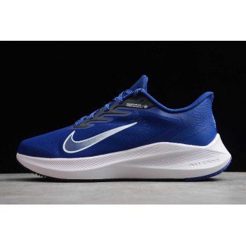 2020 Nike Zoom Winflo 7 Royal Blue White-Black CJ0291-401 Shoes